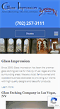 Mobile Screenshot of glassimpressionslv.com