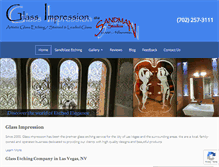 Tablet Screenshot of glassimpressionslv.com